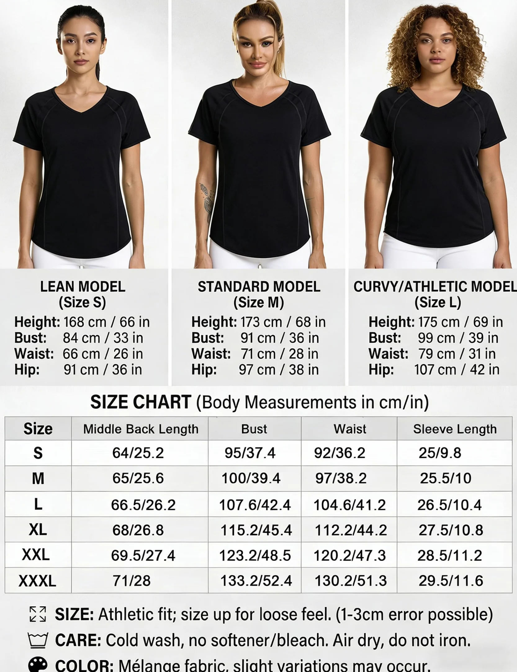 Tee Shirt Sport Femme Manches Courtes Col V Séchage Rapide Haut Yoga Running Fitness Pilates S-3XL