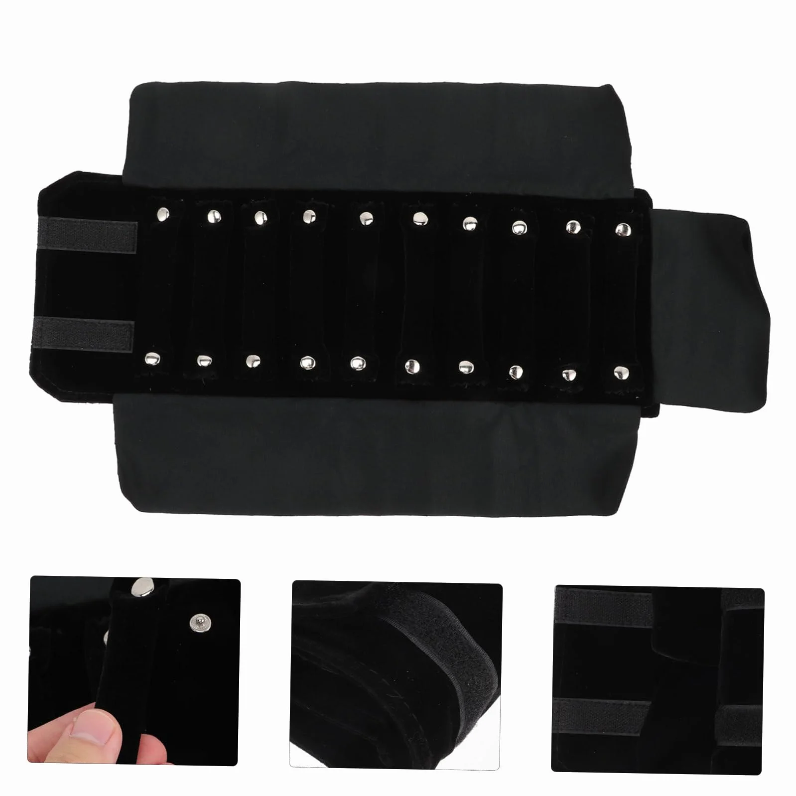 Alipis 3 pièces Organisateur de voyage pour bijoux Pochette pour anneaux et accessoires de rangement