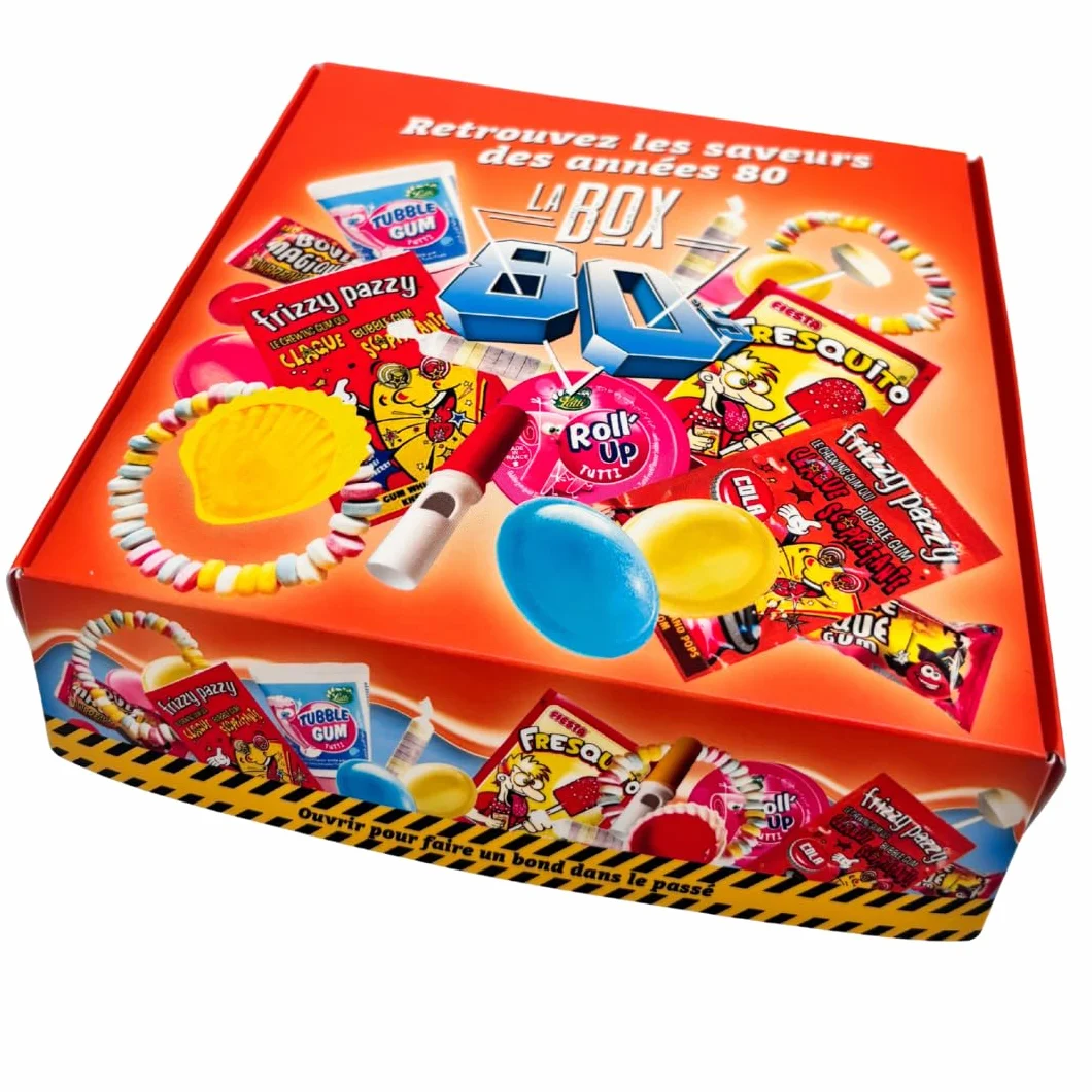 Mini Box Bonbons Années 80-13 références différentes pour redécouvrir le plaisir des bonbons des années 80 - Assortiment de confiseries 300g