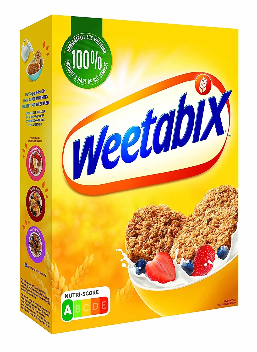 Weetabix Original à grains entiers - Céréales pour déjeuner - Céréales à grains entiers - Riche en fibres, faible en sucre et en gras - 1x430g
