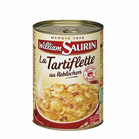 WILLIAM SAURIN TARTIFLETTE AU REBLOCHON - PLAT CUISINÉ 410G - WILLIAM SAURIN - LOT DE 4 - Offre Special