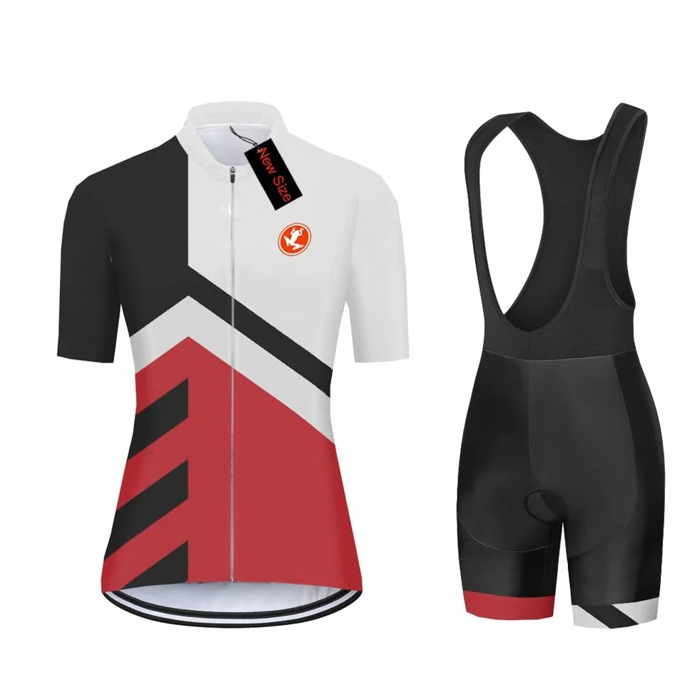UGLY FROG Femmes Maillots Vélo Cyclisme Respirant Séchage Rapide Jersey Courtes Veste Shorts Coussin Rembourré
