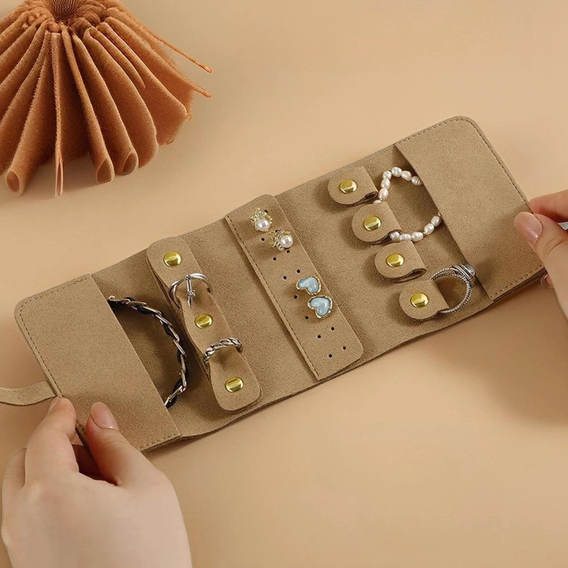 Sac à bijoux de luxe - Organisateur de voyage avec sécurité pour bagues, boucles d'oreilles, colliers