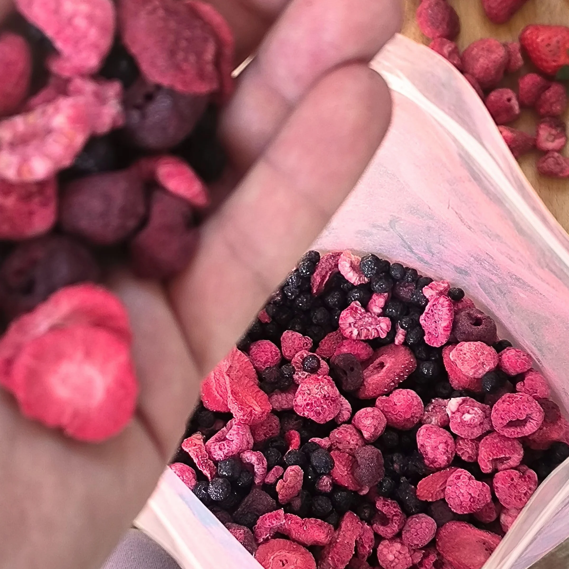 Fruits Lyophilisés | SuperBerry XL 300g Mélange de Fruits Secs Fraise Lyophilisée, Framboise et Griotte et Myrtille - Freeze Dried Fruit Red Mix | gefriergetrocknete Früchte | ZingyZoo