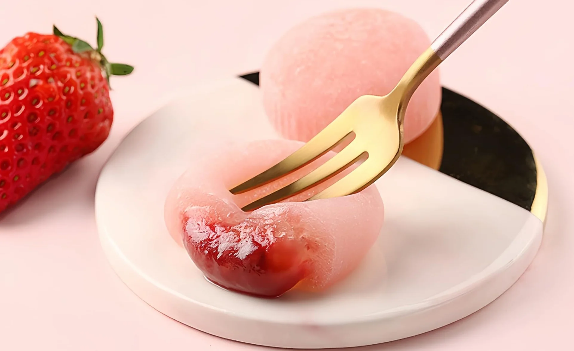 WSYLS Sandwich Mochi Set Gâteau de riz chinois Dessert asiatique délicieux Dessert moelleux et gluant 120G (fleurs de cerisier)