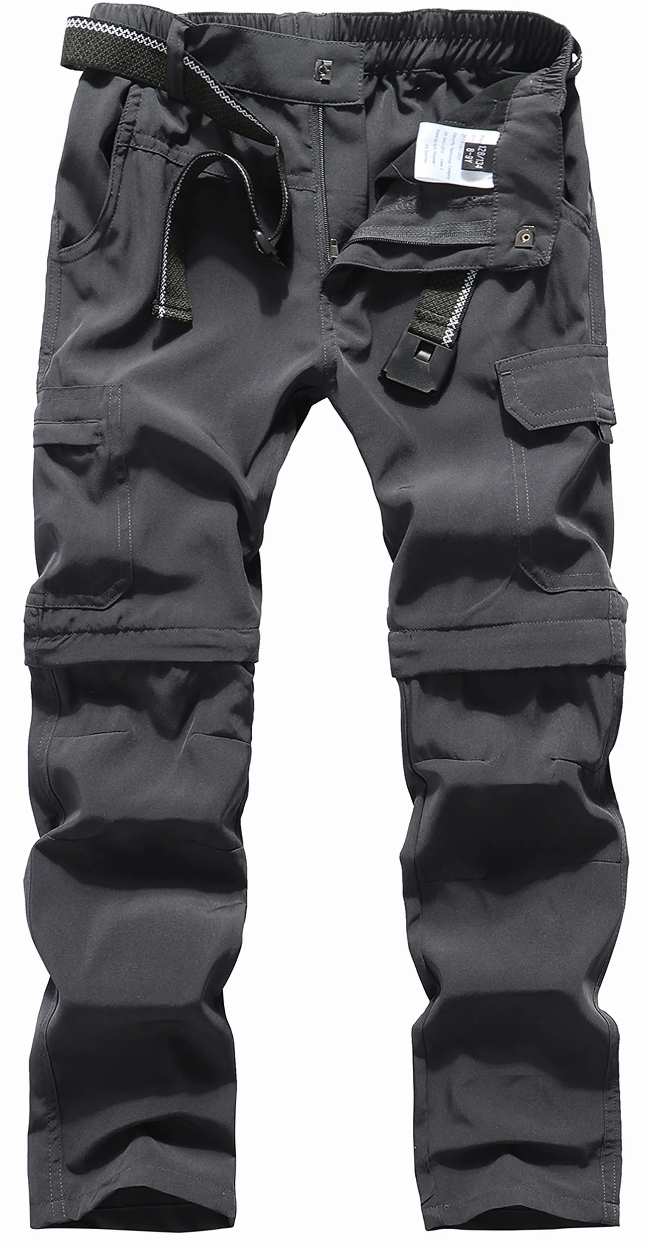 DAFENGEA Pantalon cargo de randonnée pour enfants décontracté séchage rapide convertible