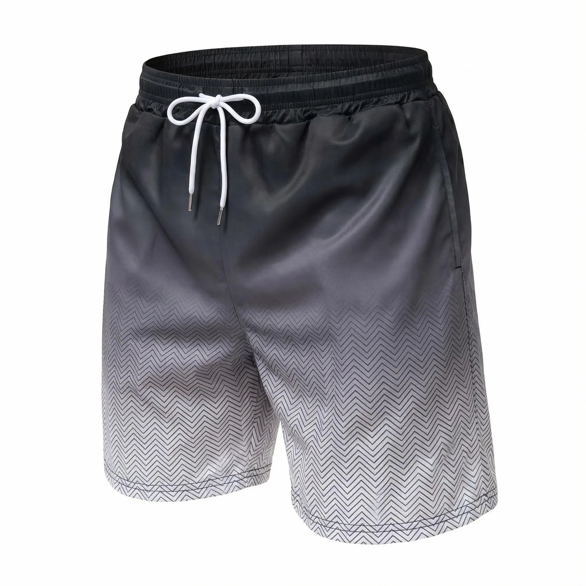 Short de Bain Long Homme 2 en 1 avec Slip intégré Séchage Rapide