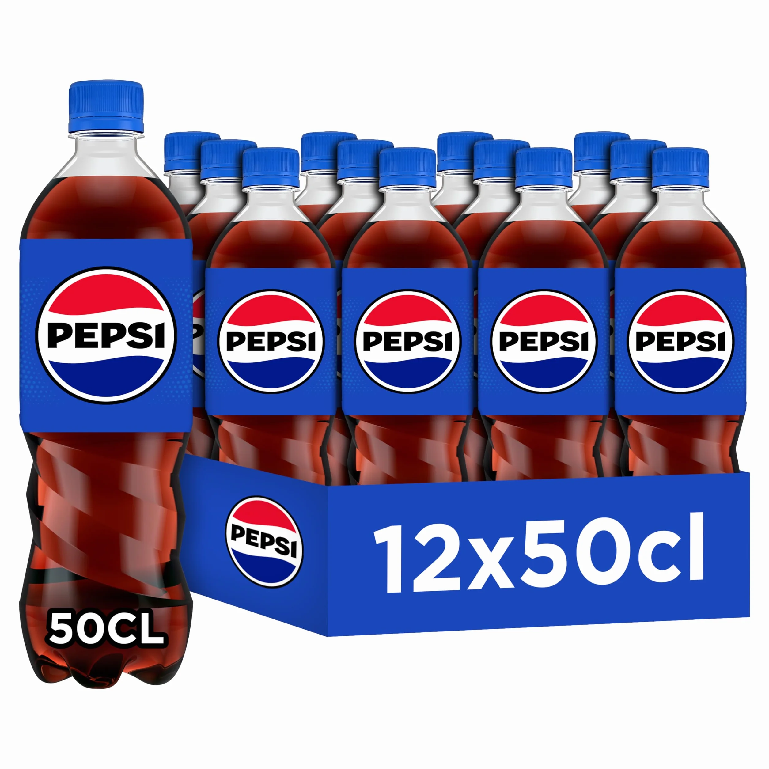 PEPSI Soda au Cola Classique - Lot de 12x50cl