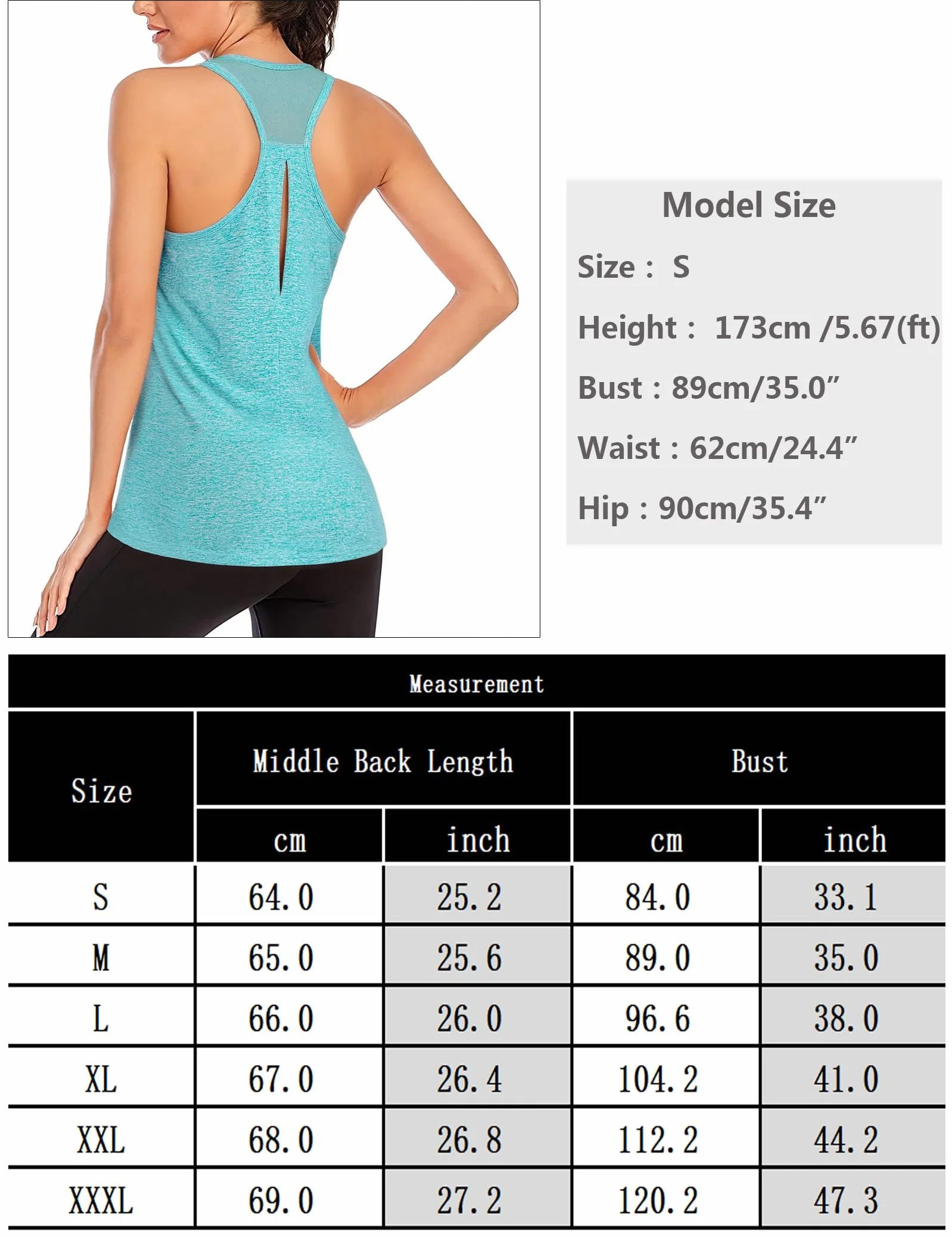 Débardeur Sport Femme Col Rond sans Manches Léger Respirant Dos Mesh Tank Top Séchage Rapide Fitness S-3XL
