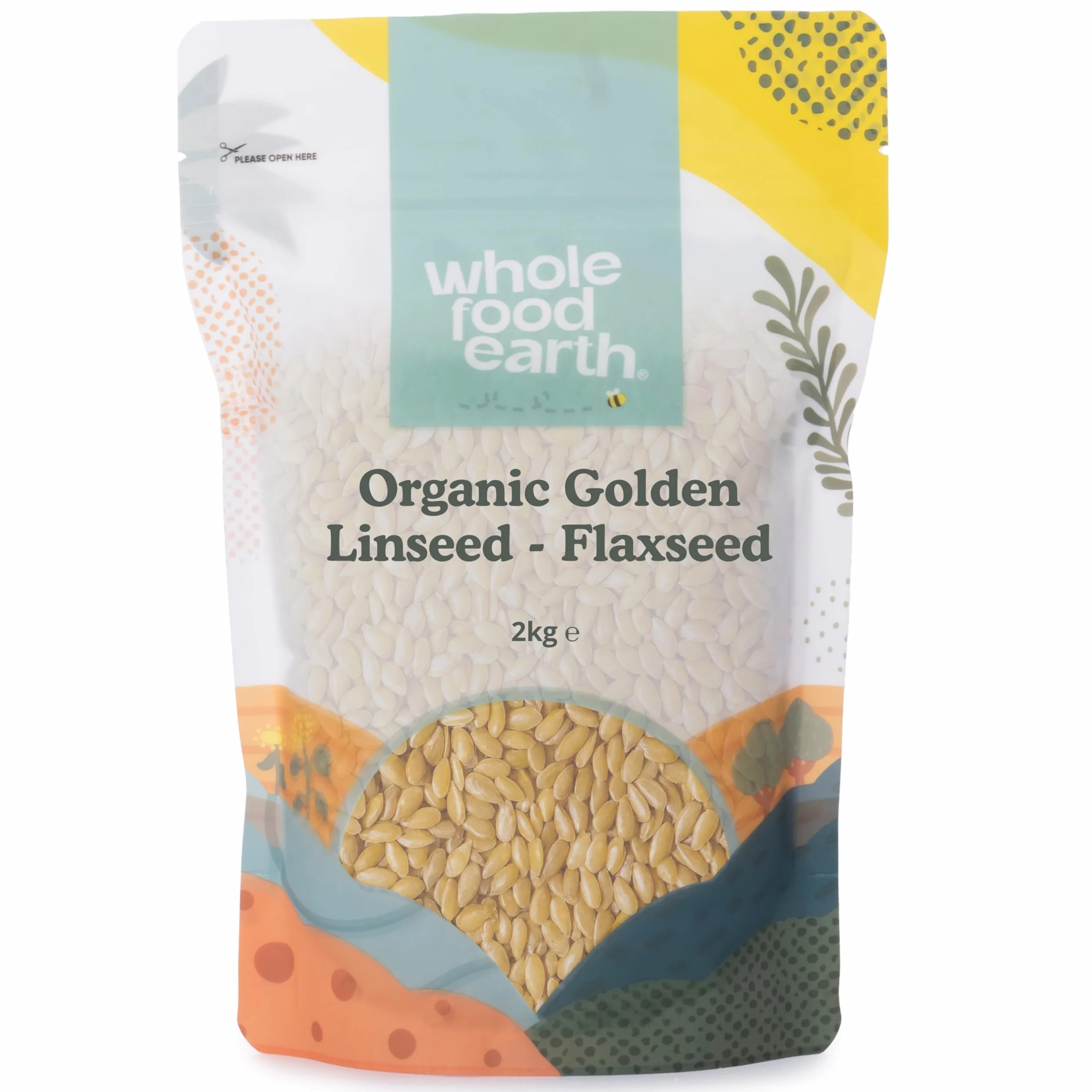 Organic Golden Linseed - Flaxseed - 2kg