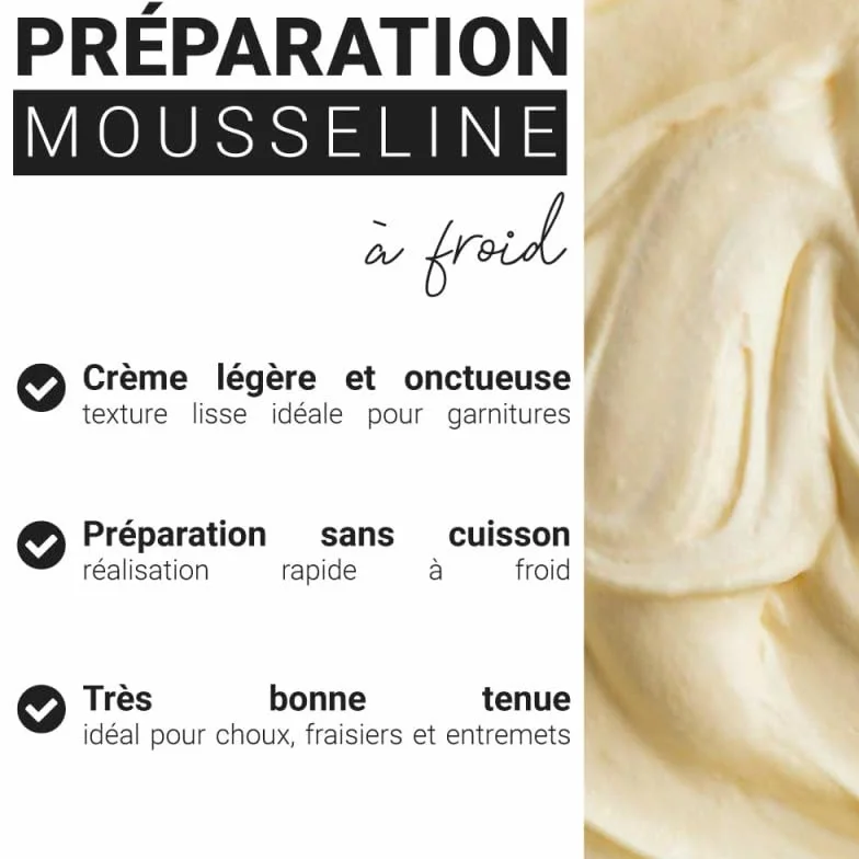 Préparation mousseline à froid 1 kg