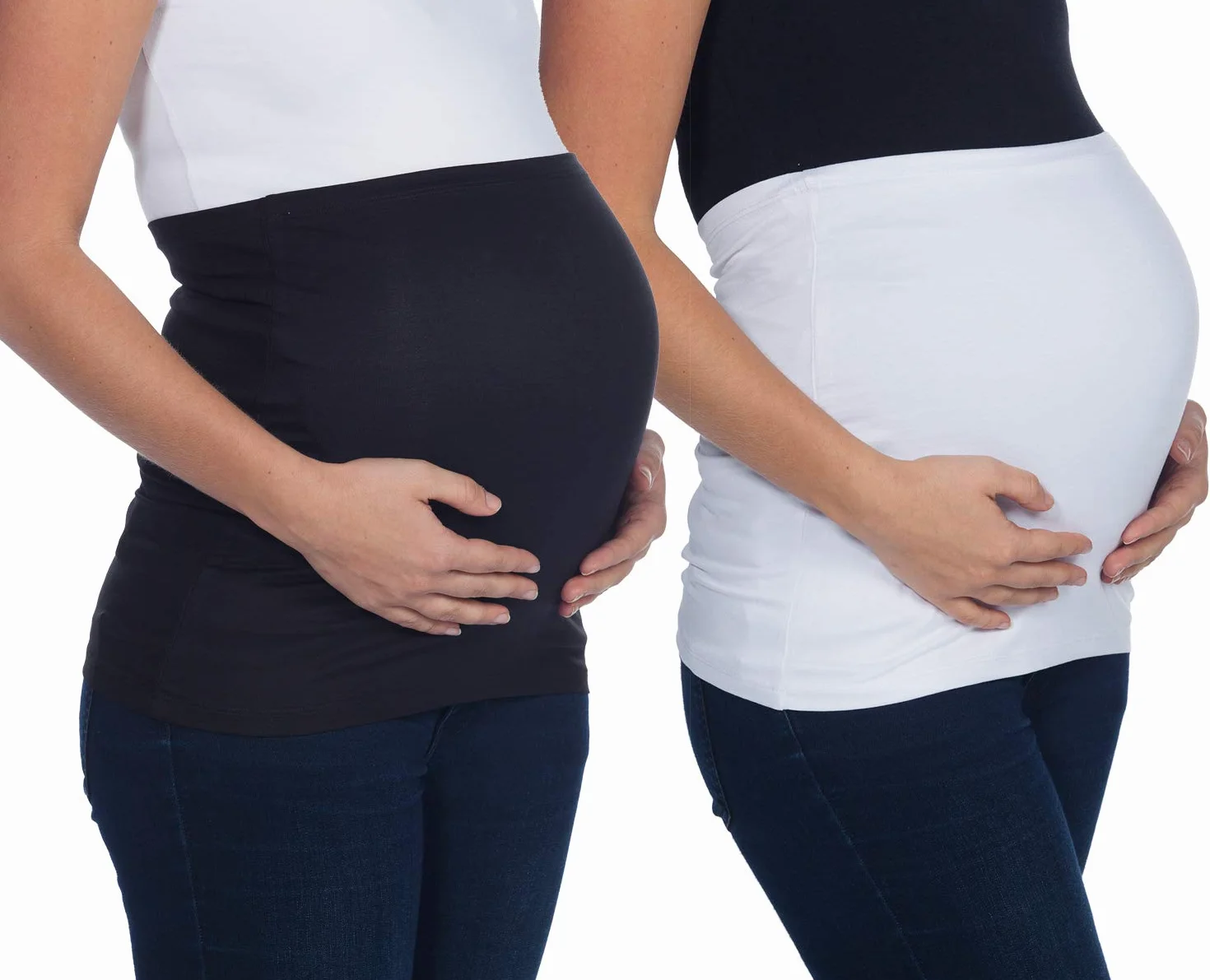 Lot de 2 bandes ventrales pour grossesse - mama band