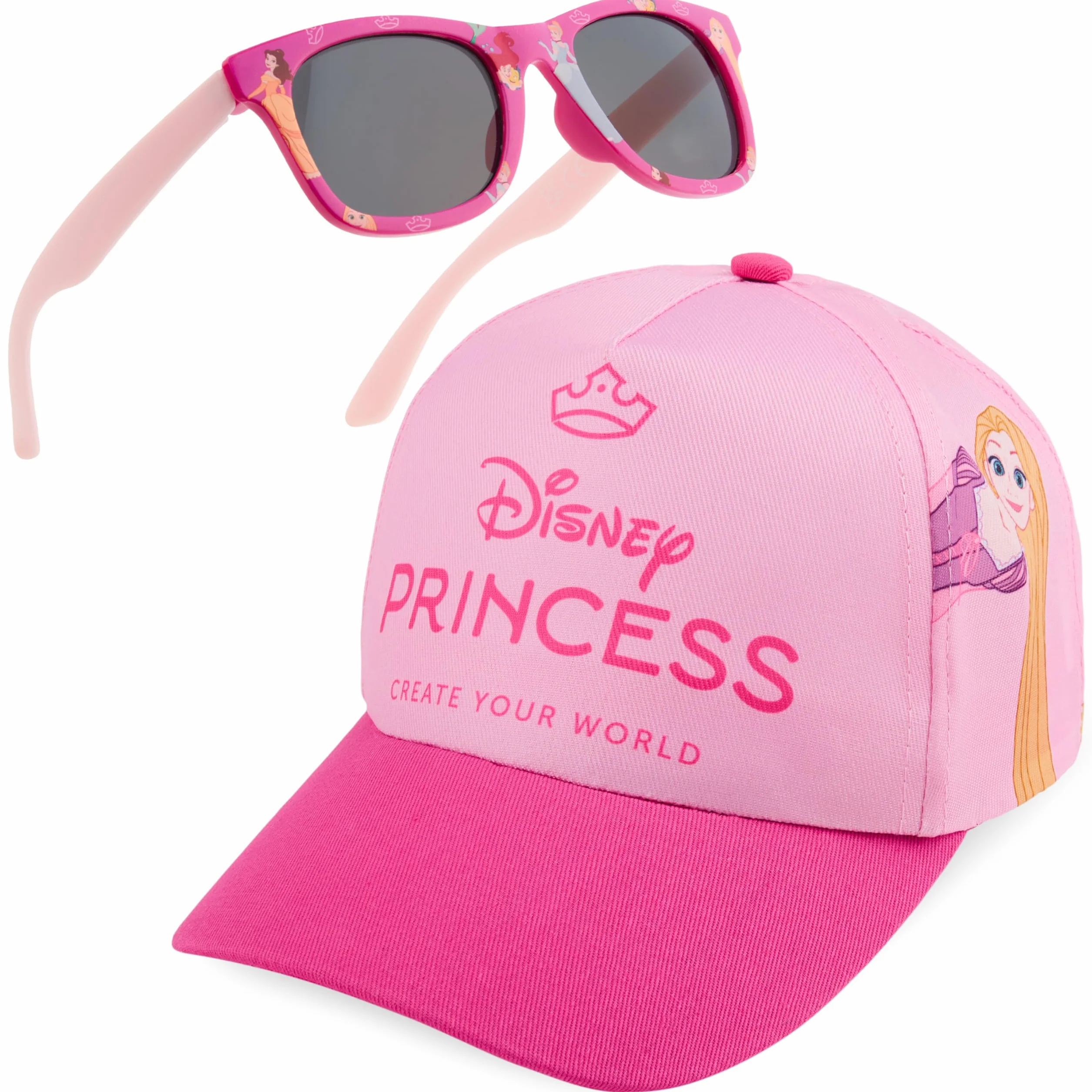 Coffret Casquette Enfant et Lunettes de Soleil UV400 Fille Été Respirante