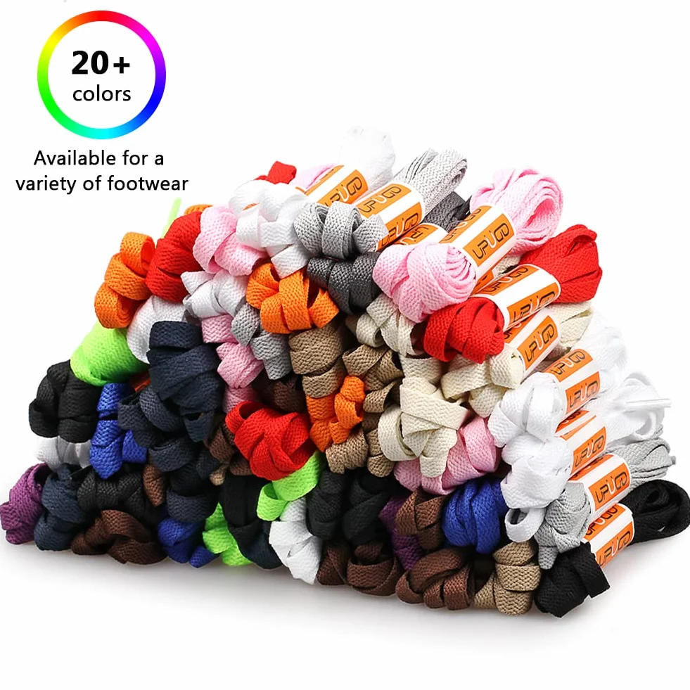 UpUGo Lacets Chaussures Plats 8 mm pour Baskets Course à Pied Adultes
