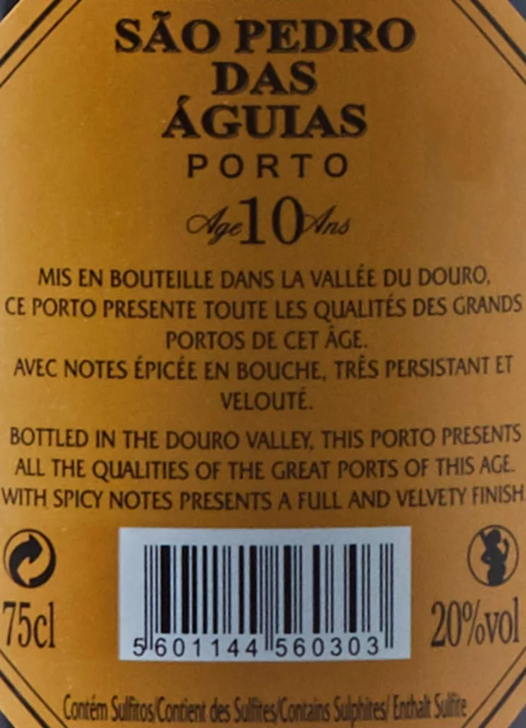 SAO PEDRO 10 Ans 75 cl