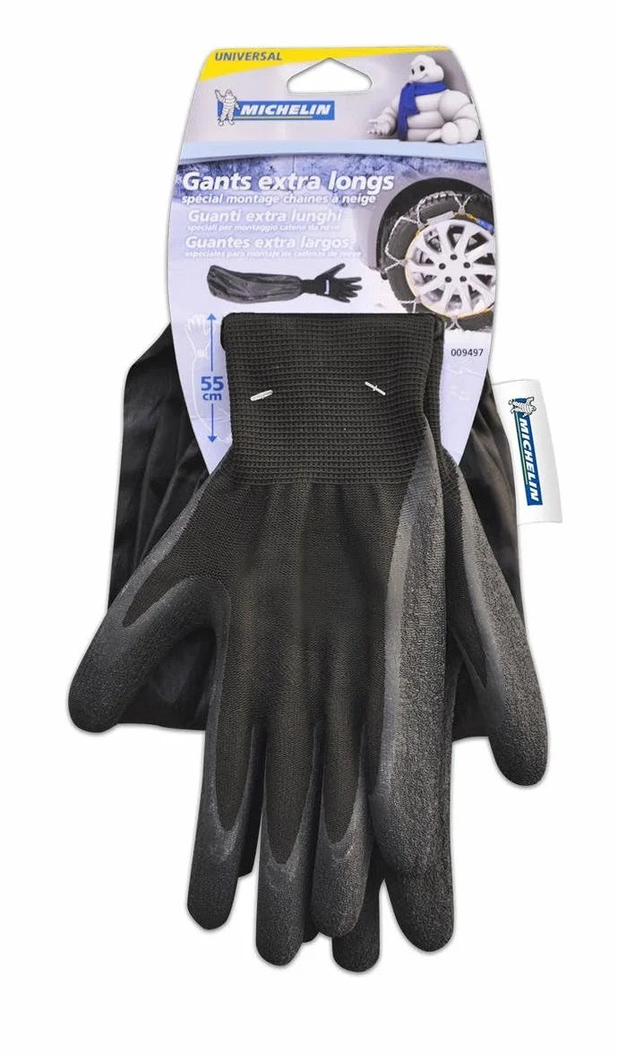 MICHELIN Gants de Montage Chaines à Neige Extra Longs Imperméables
