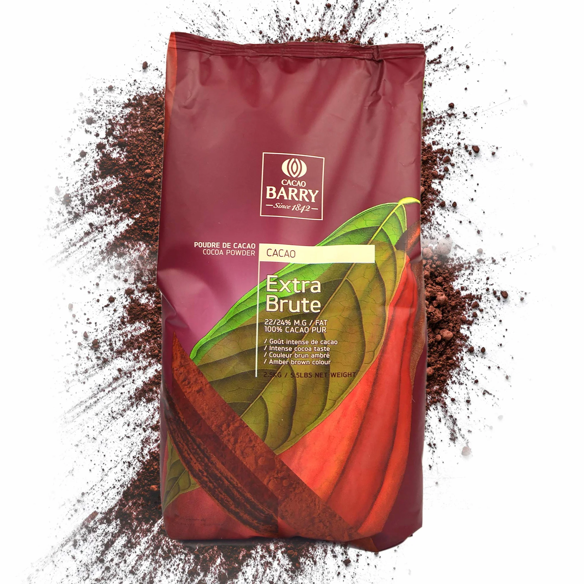 Cacao poudre Extra Brute par 2.5 kg