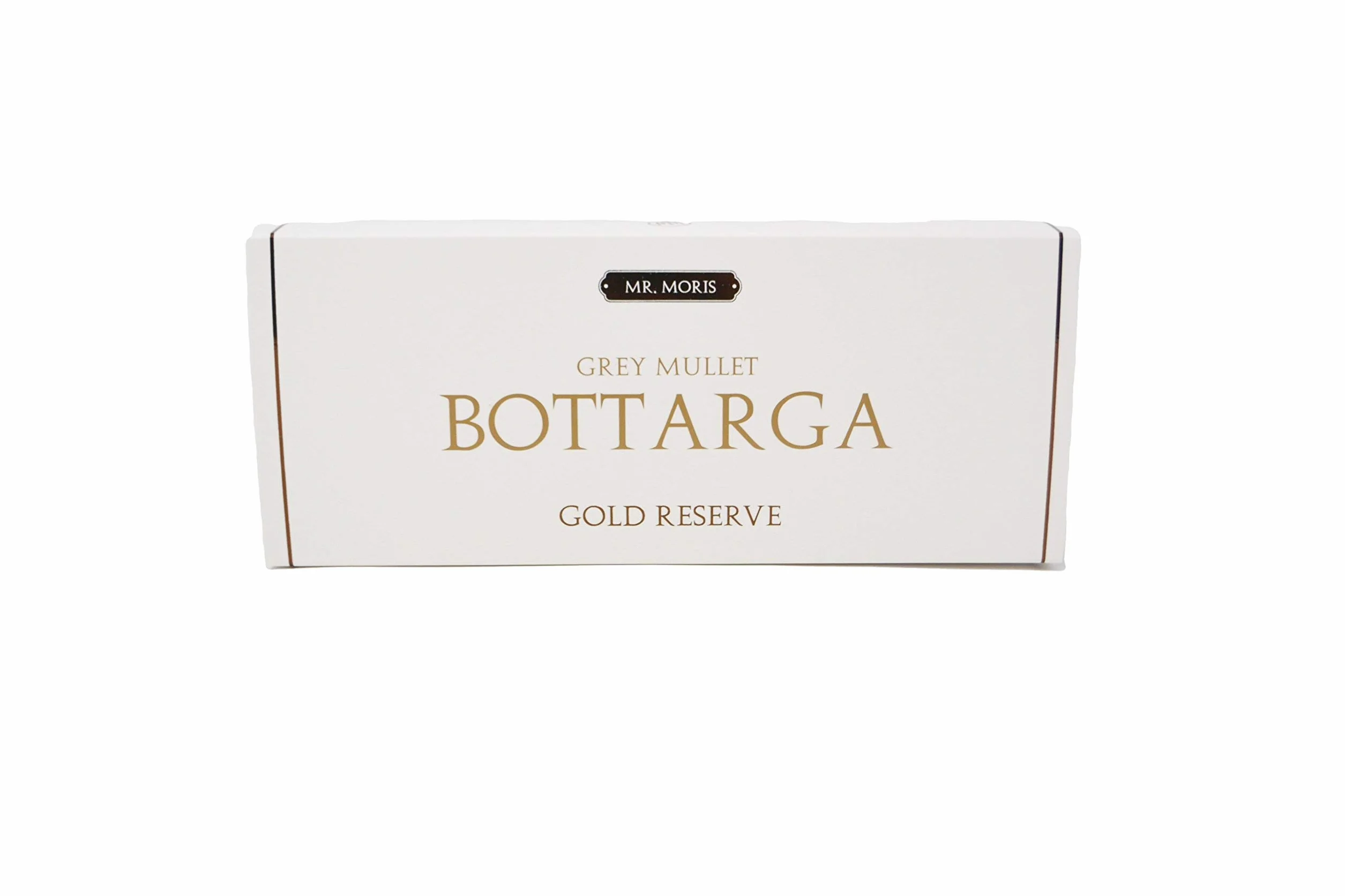 Mr. Moris │ Bottarga │ Gold Reserve │ Œufs de mulet, casher │ Fabriquée en Italie │ Grand, environ 175 g │ Œufs de mulet Gold Reserve │ Présentation de luxe │ Paquet de 175 g