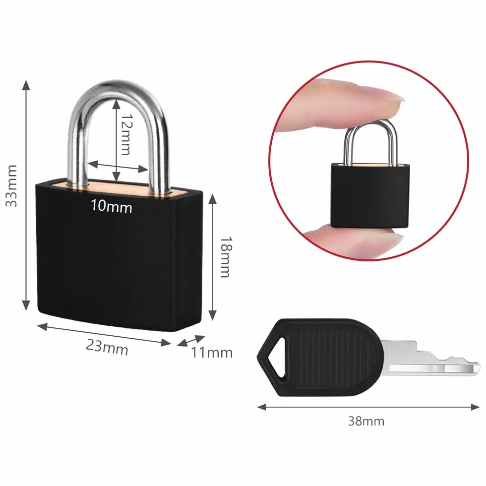Flintronic Mini Cadenas à Bagage Multicolore 30x23cm Serrures de Valise Voyage