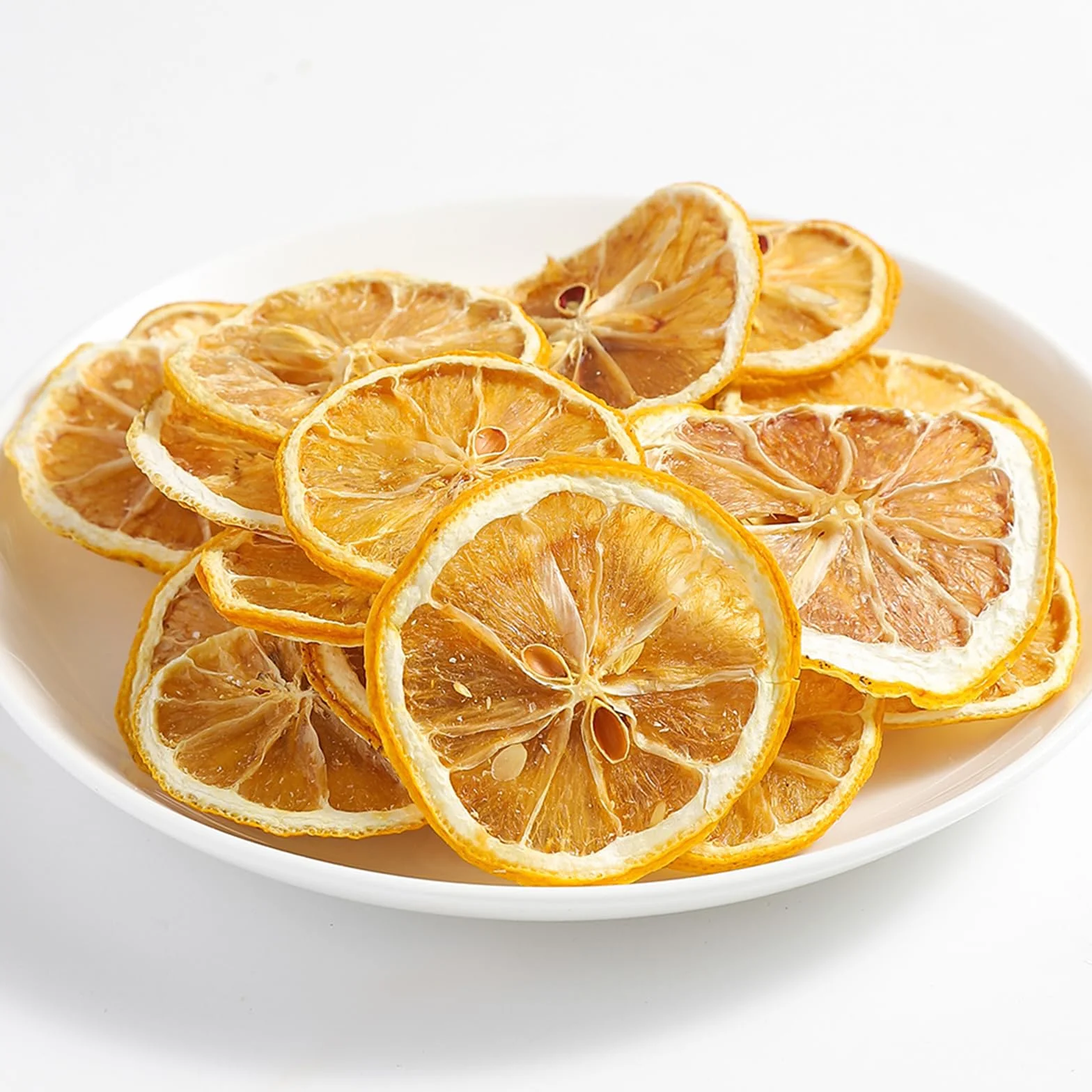 Citrons jaunes séchés, fruits secs sans sucre, décoration, bonbons, Noël, boissons, tranches de citron séchées 100% naturelles, sans additifs 80g