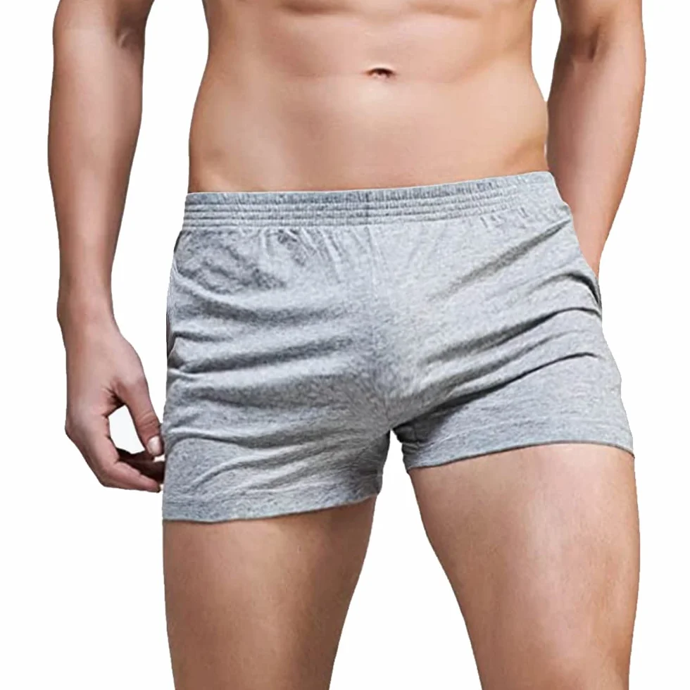 Short de Sport Coton 3 Pouces Hommes Musculation Entraînement