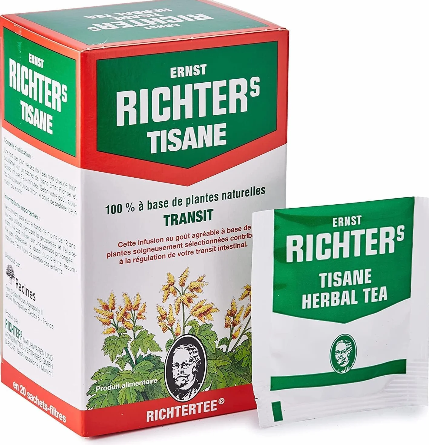 Tisane Ernst Richter Special Transit Lot De 6 Boîtes De 20 Infusions