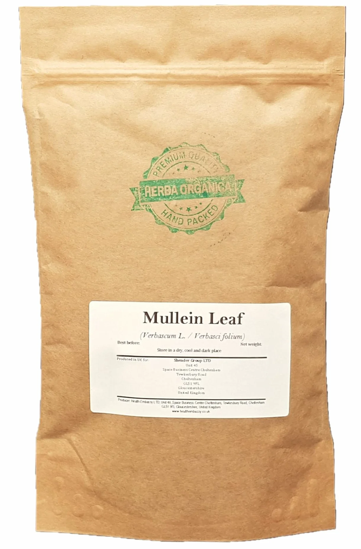 Herba Organica Feuille de Bouillon Blanc Tisane - Verbascum L - Mullein Leaf Herbal Tea 50g