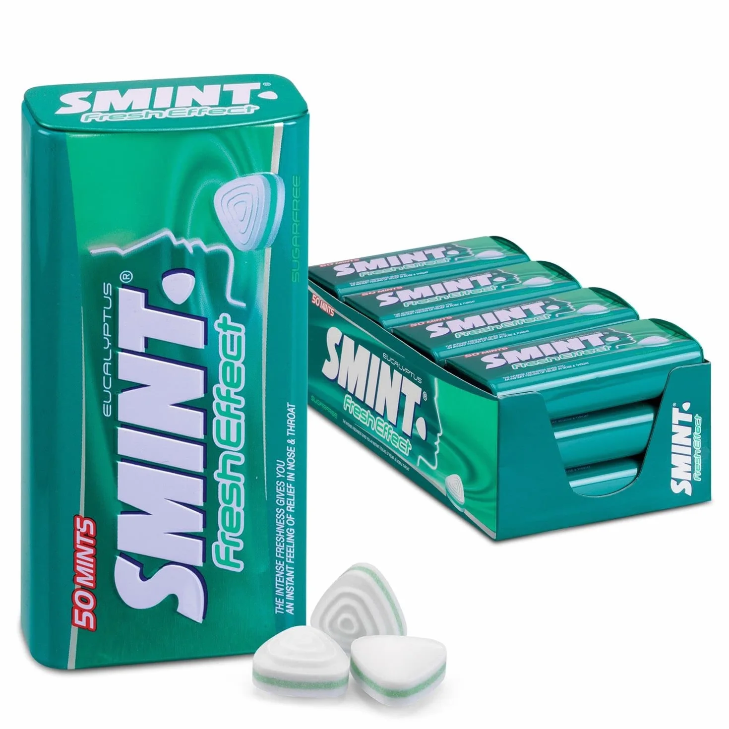 Smint Menthe Boîte D'Effet Frais À L'Eucalyptus 12 Pack 420 Gramme