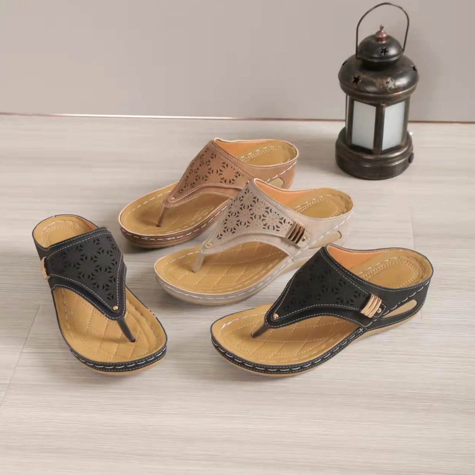 Sandales orthopédiques pour femmes 2026 compensees soutien voûte plantaire tongs confortables plage