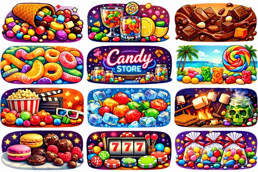 Bonbons Variés – Coffret Cadeau 12 Pots Individuels de Confiseries – Boîte Cadeau Originale et Adorable – 1,3 Kg – Idée Cadeau Gourmande Enfants et Adultes