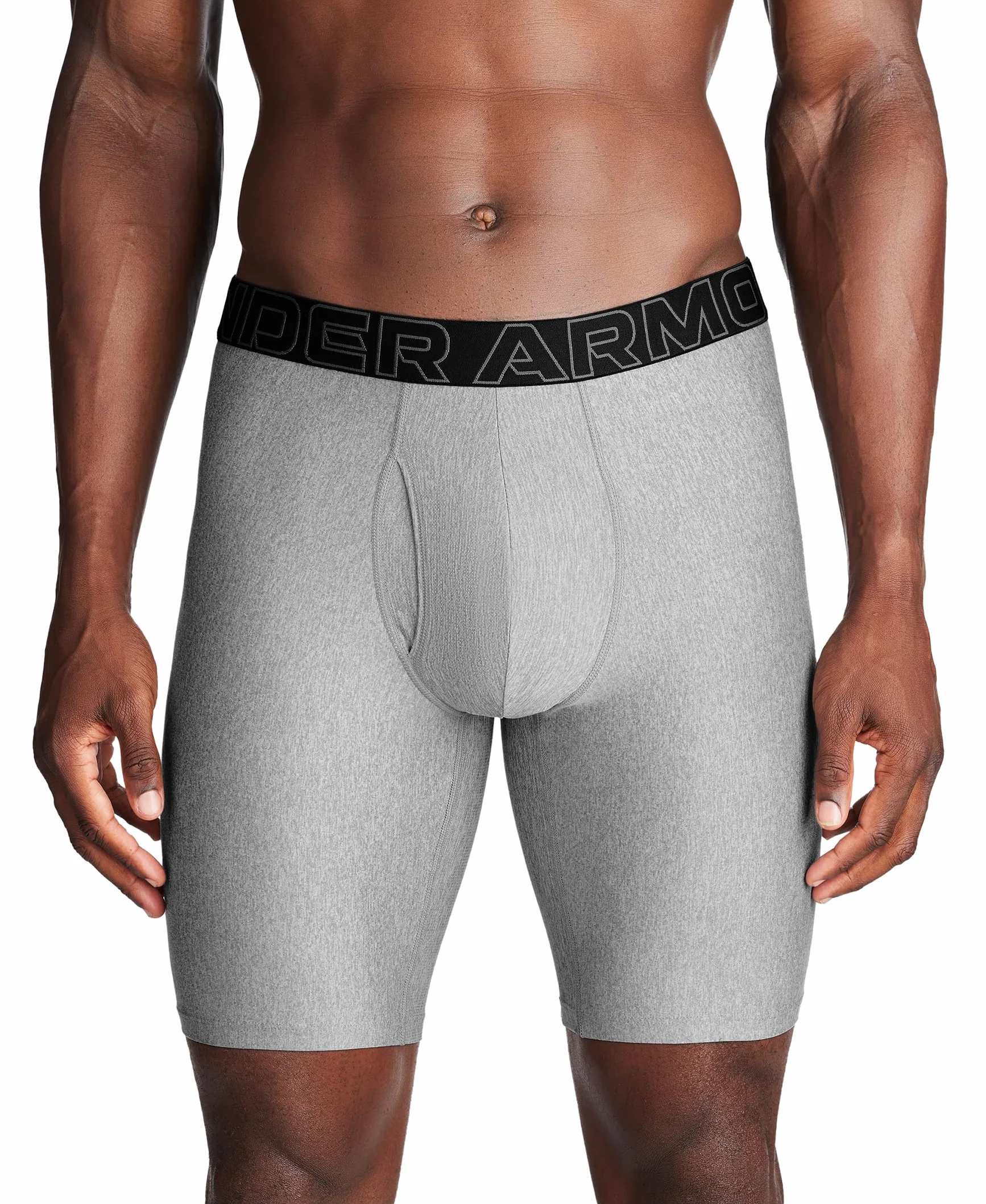 Under Armour Multi-Pack Performance Tech Long-Leg Boxer Brief 9" Inseam Lot de 3 Homme