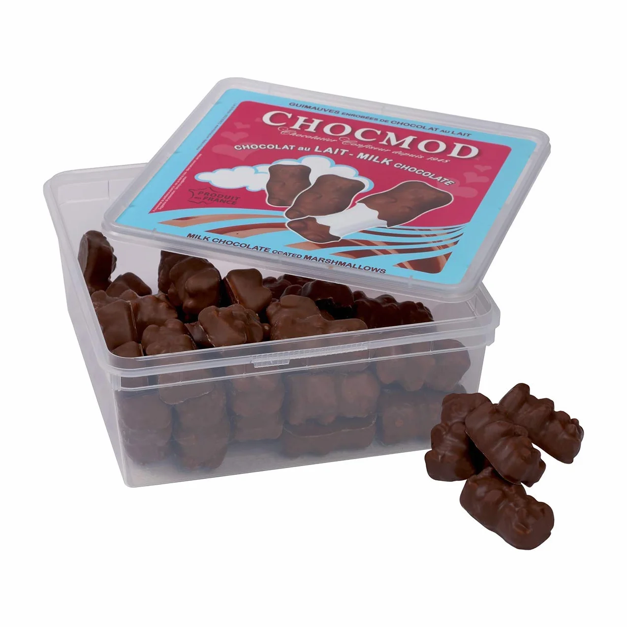Chocmod - Oursons Guimauve chocolat lait 1 kg