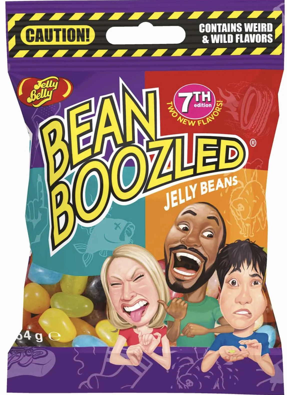 Bean Boozled 'Edition 6' Refill - Bonbons Délicieuses Friandises Surprises aux Saveurs Intenses, Idéales pour les Amateurs de Gourmandises, Parfaite pour les Fêtes - Compatible avec jelly belly - 54g
