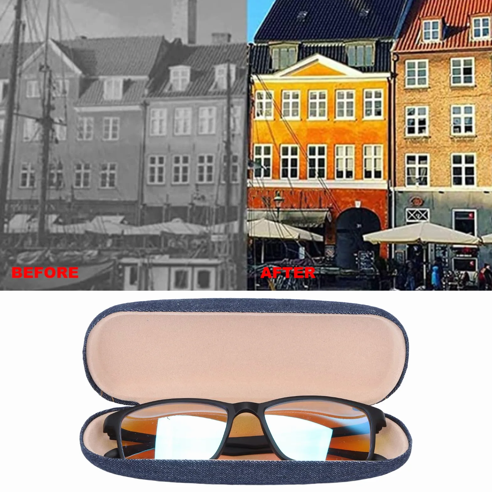 Lunettes Daltonien Correction Rouge-Vert Intérieur Extérieur pour Femmes et Hommes