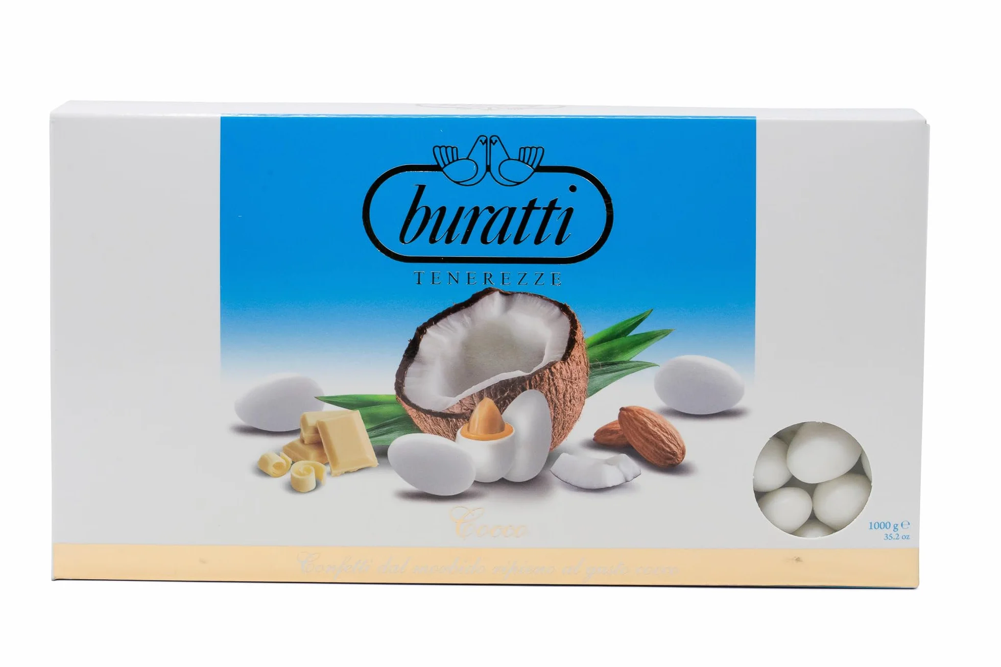 Buratti Confetti Dragées Cœur Coco Tendresses Coco 1 Kg