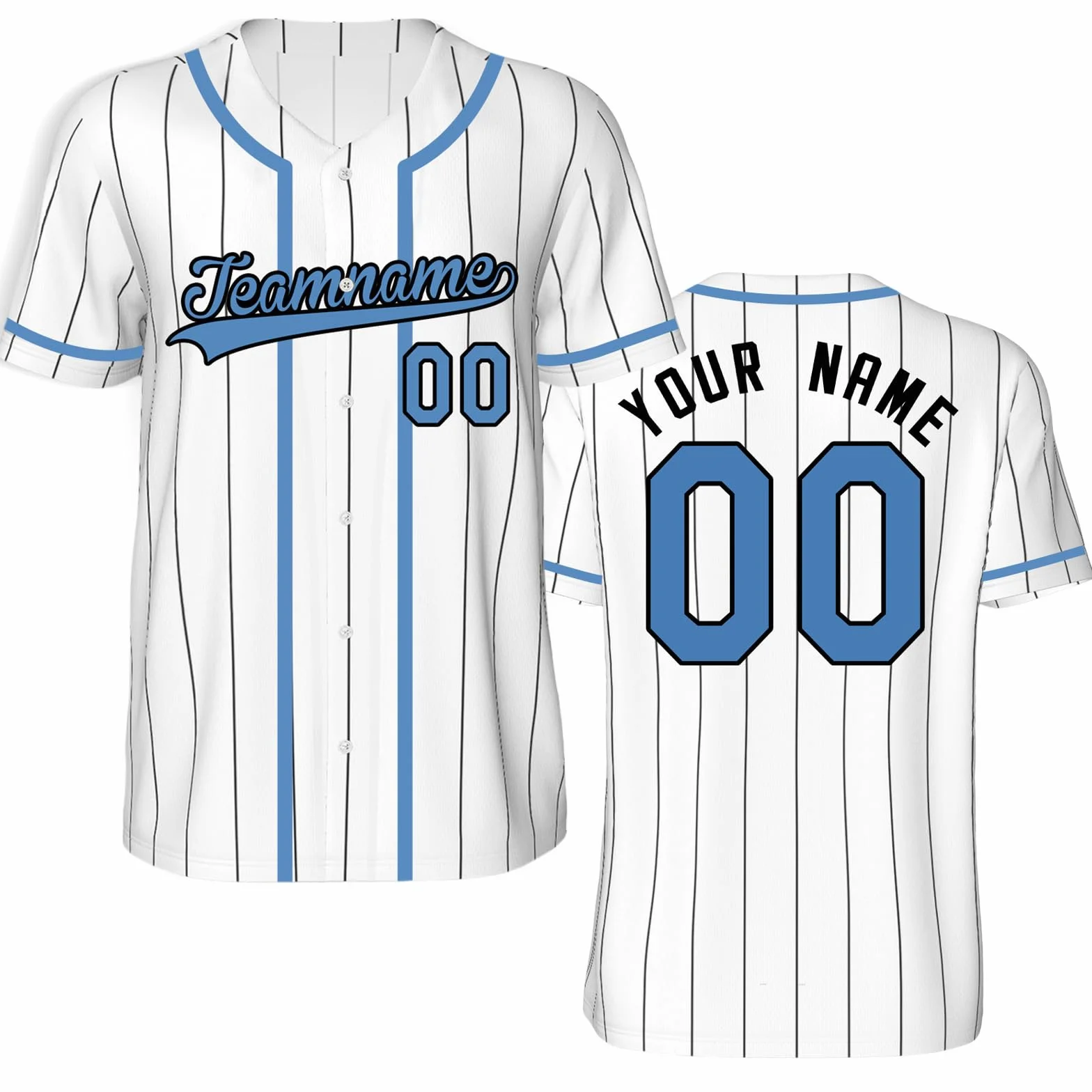Maillot de Baseball Brodé Personnalisé Nom Numéro Logo Uniforme d'Équipe Hommes Femmes Enfants Chemise à Boutons Style Rayures S-4XL