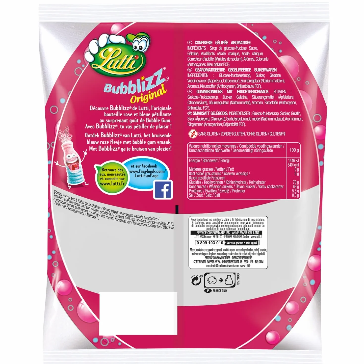 Lutti Bubblizz original 100 G