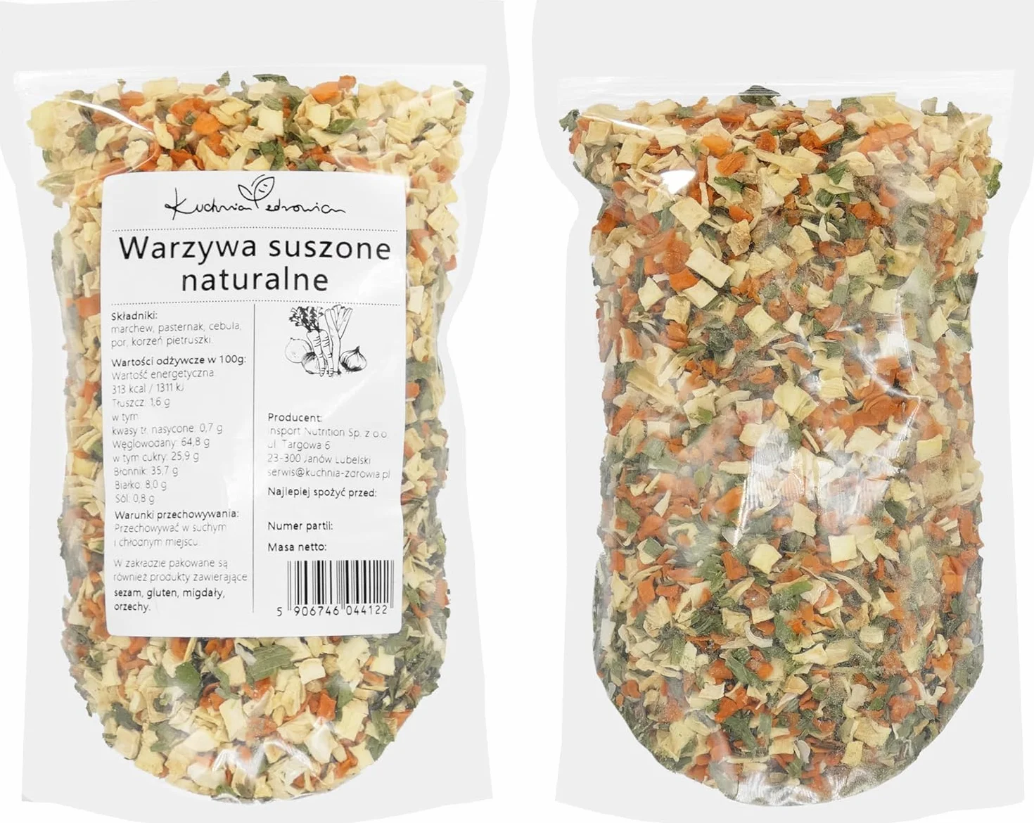 Légumes Séchés Naturels 1 kg – Mélange Déshydraté De Carotte, Panais, Oignon, Poireau Et Persil, Sans Conservateurs, Idéal Pour Soupes Et Cuisine Saine – Kuchnia Zdrowia