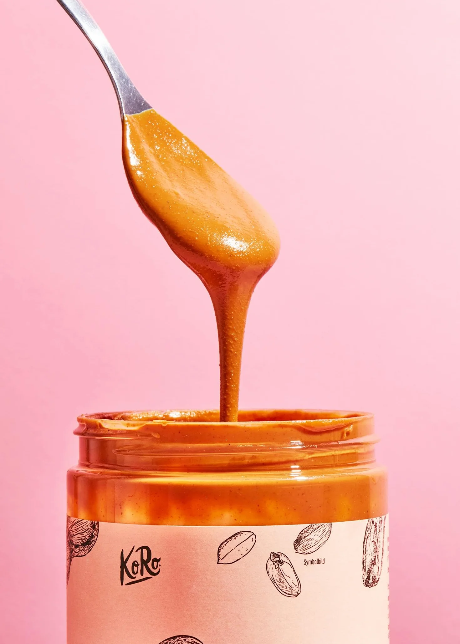 KoRo - Purée de cacahuètes - 2 x 1 kg - Consistance crémeuse - Sans sucre ajouté - Fabriquée à partir de cacahuètes torréfiées 100% sans graisse.