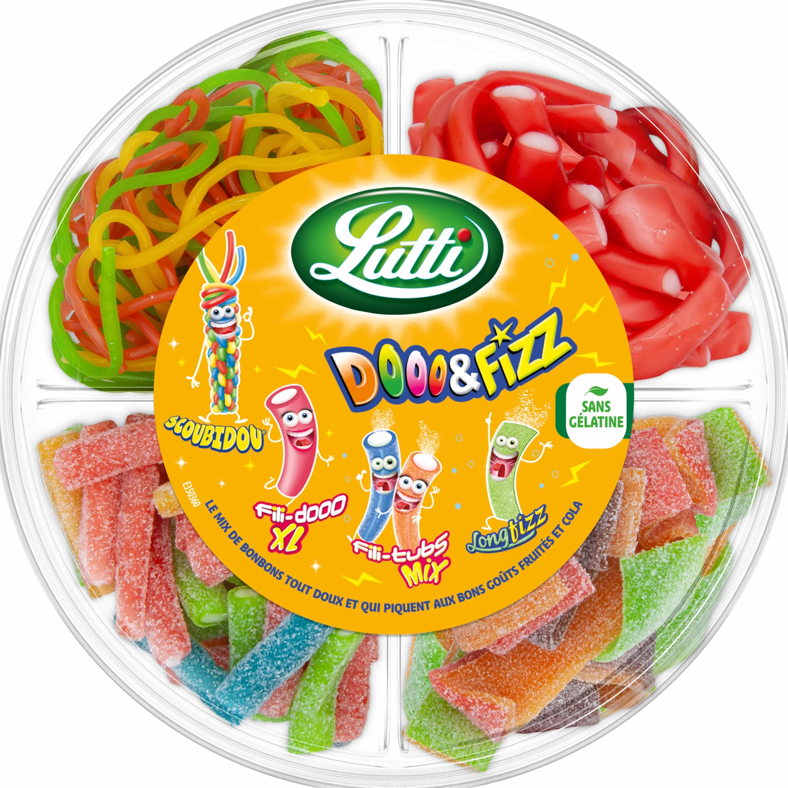 Lutti Boîte Dooo & Fizz Bonbons 450 g