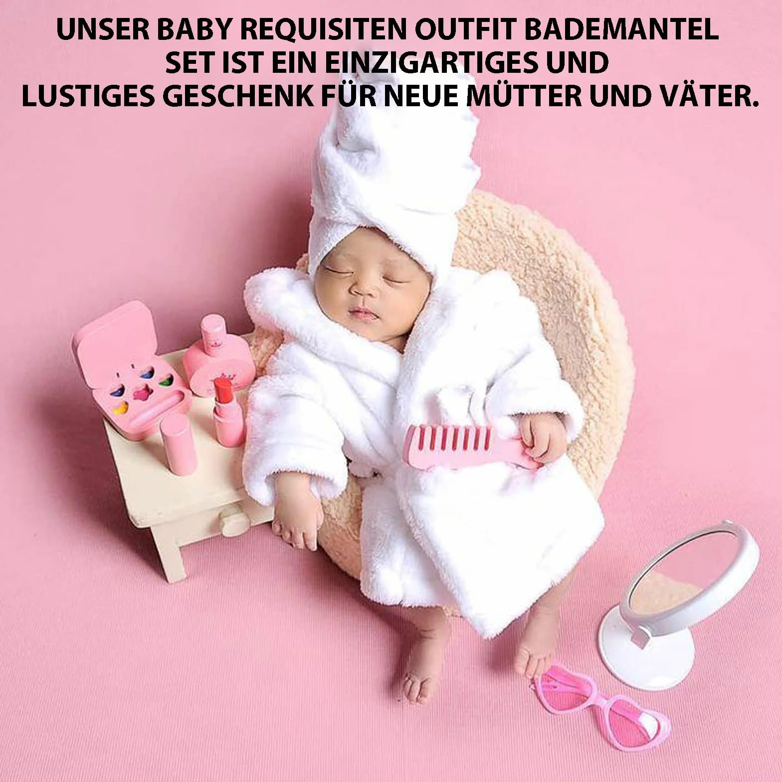 Lot de 6 Nouveau-Né Photographie Prop Violette Vêtements Pantoufles Concombre pour Bébés