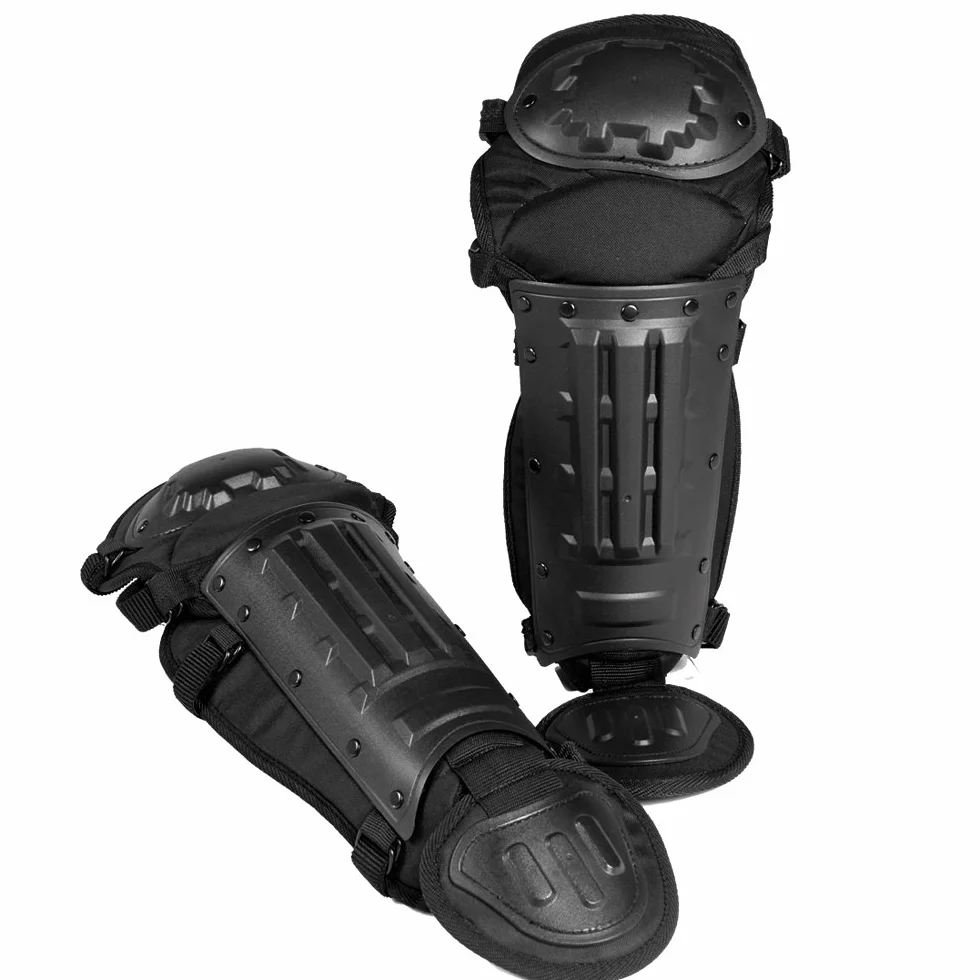 Protège-genoux anti-émeute Tactical Patrol Noir