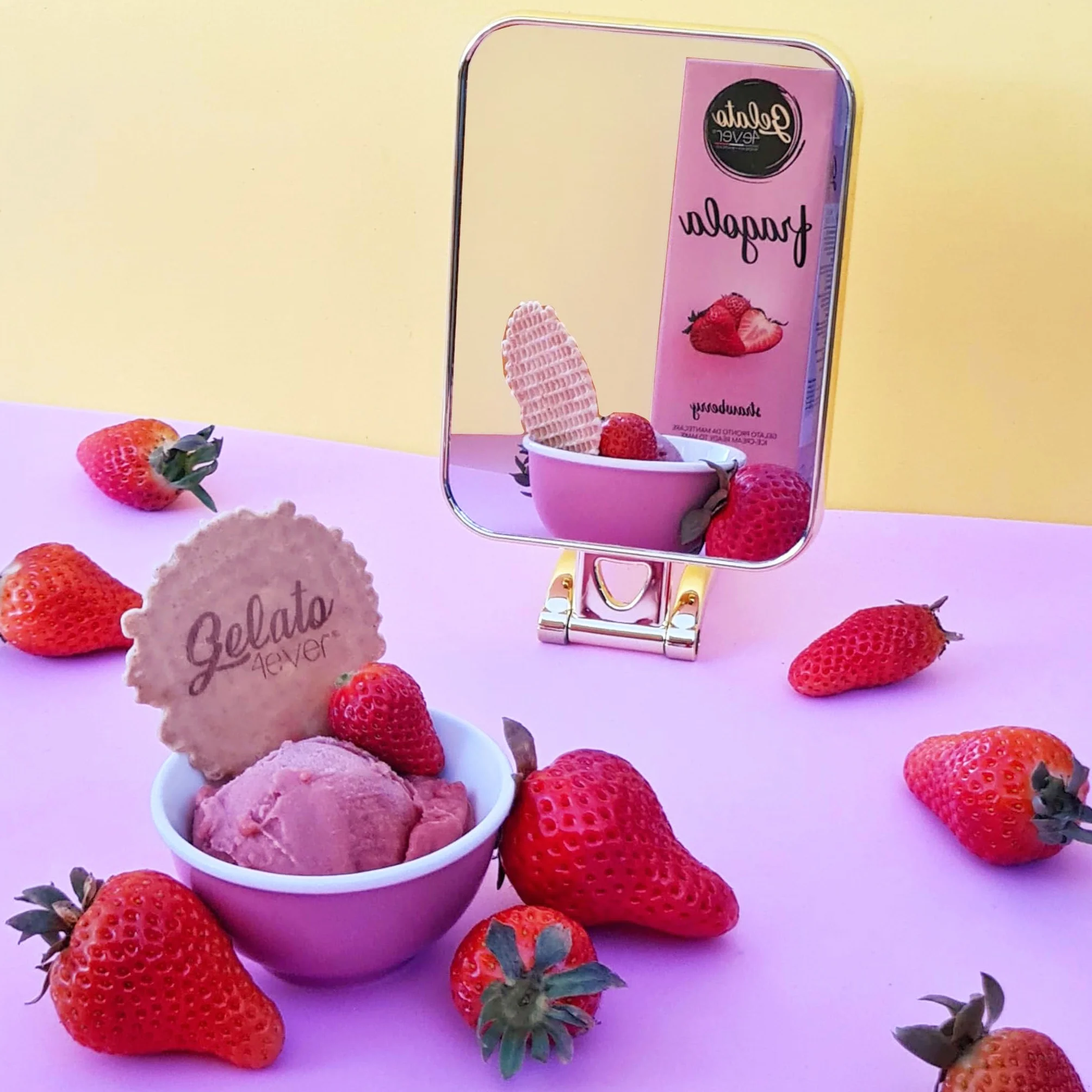 Gelato 4ever - Crème glacée prête à fouetter - Lot de 2 (Crème - Fiordilatte)