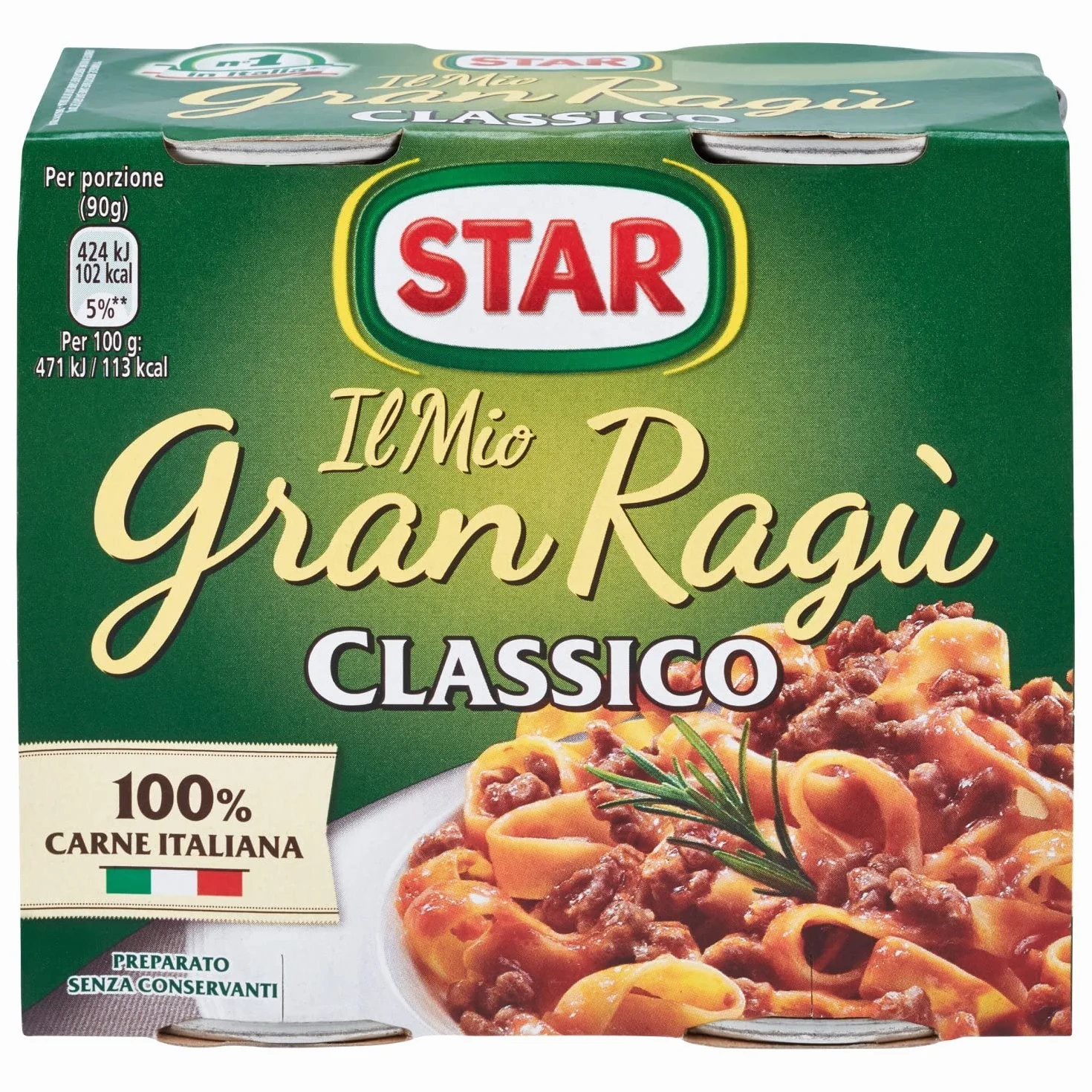 4x Il mio Gran Ragù Star Classico sauce tomate italienne sauce tomate 2x 180g