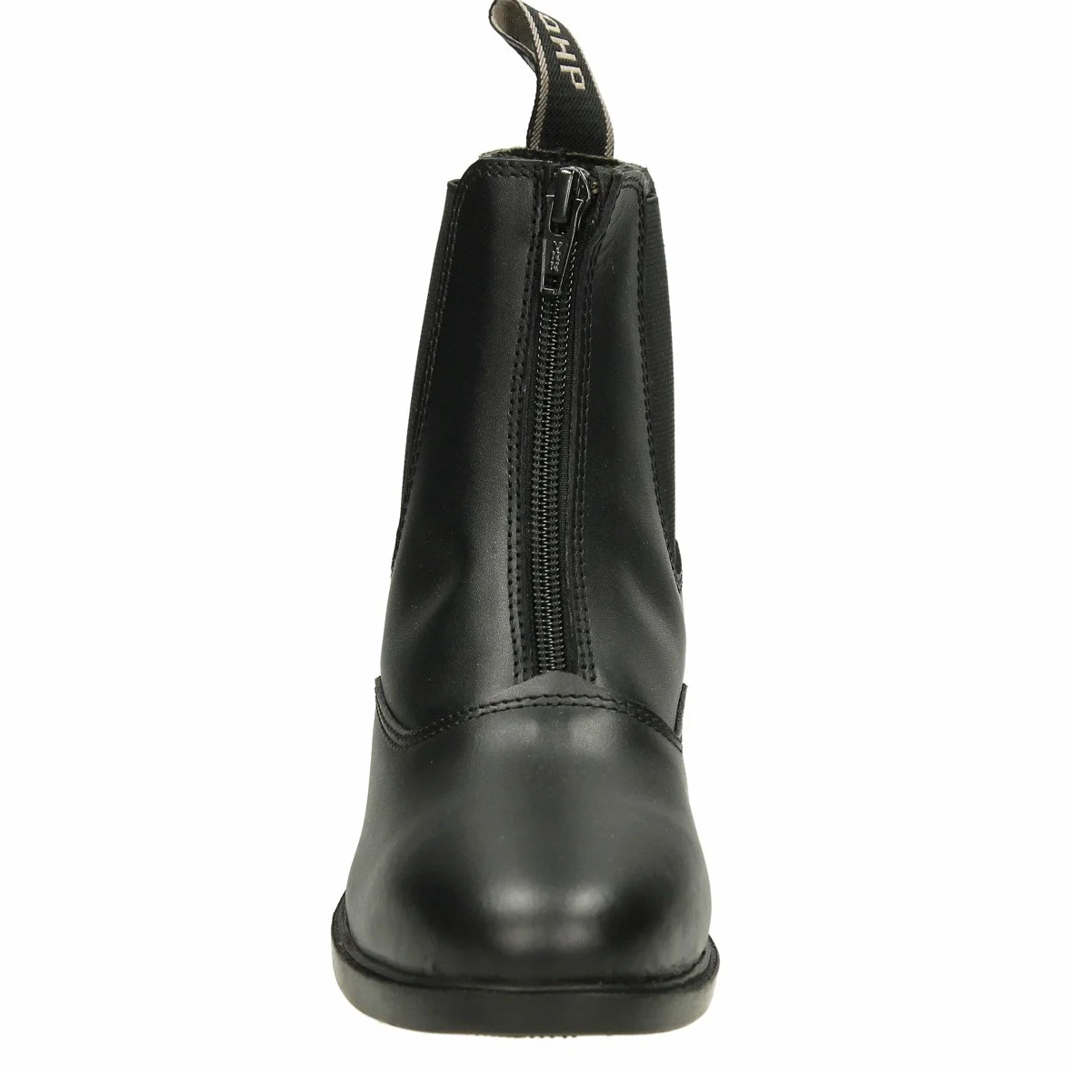 QHP Bottines d'équitation Jodhpur Manilla Junior cuir Noir