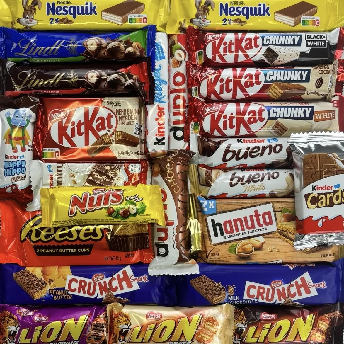 Assortiment de Barre au chocolat (20 pièces)