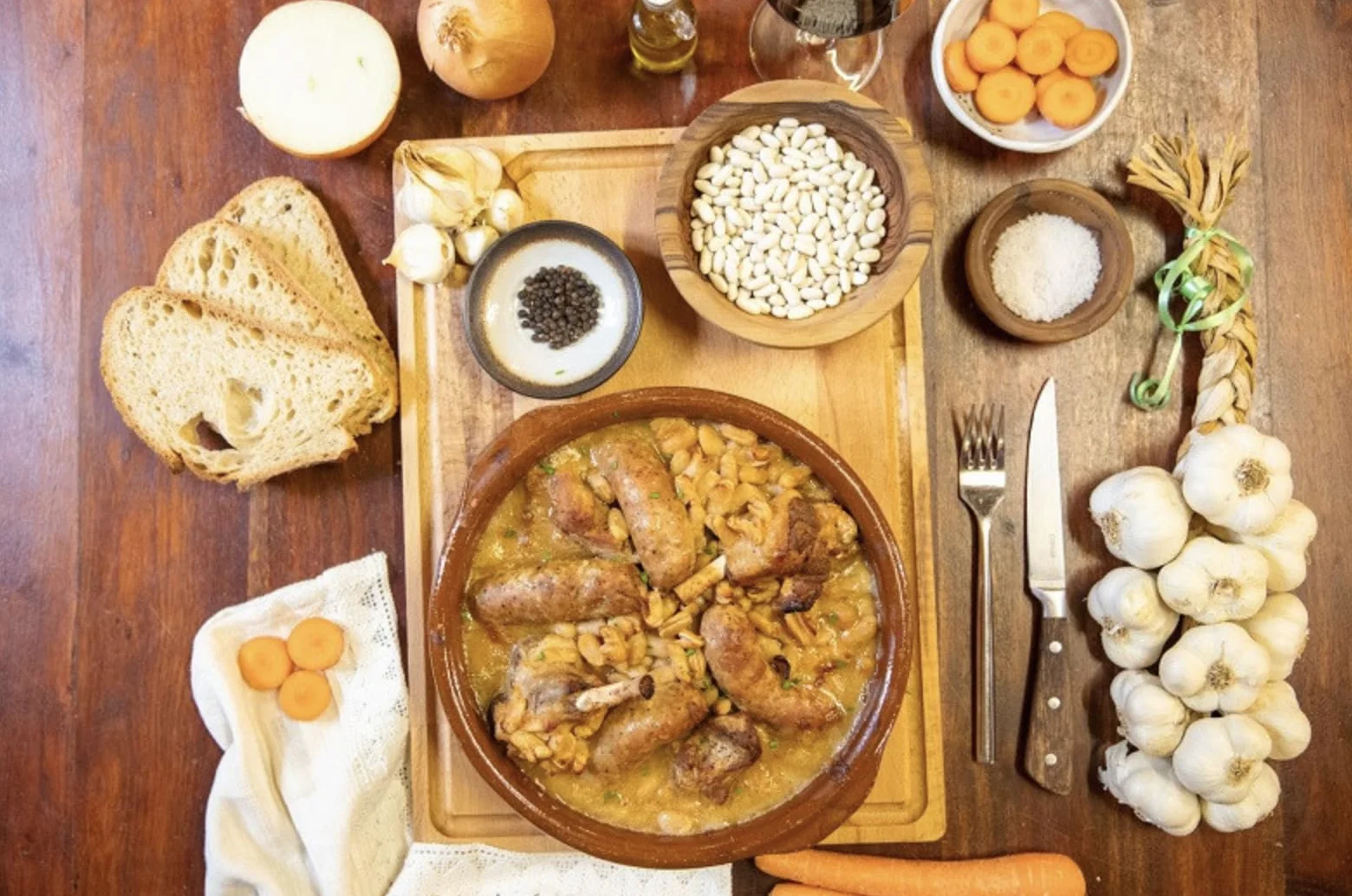 Cassoulet au Confit de Canard - 2 boites de 840gr - lot de 2 - conserverie Micouleau - Artisanal - plats cuisiné - confit du sud-ouest - Produit de qualité - sans colorant - sans conservateur