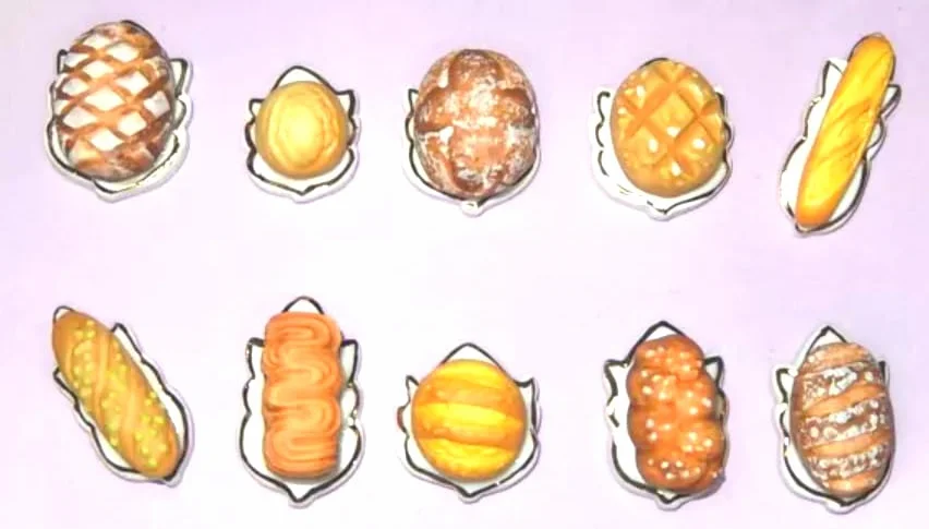 fèves thème Du blé en pain - Fèves de collection pour galette de rois Epiphanie - Fèves multicolores