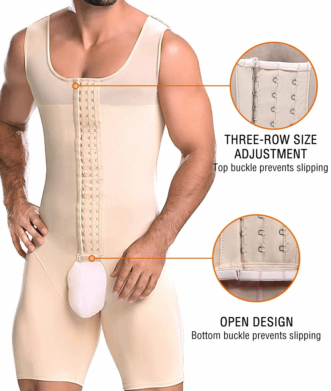 Débardeur Gainant Homme Compression Shapewear Maillot de Corps Gaine Ventre Plat Minceur sans Couture