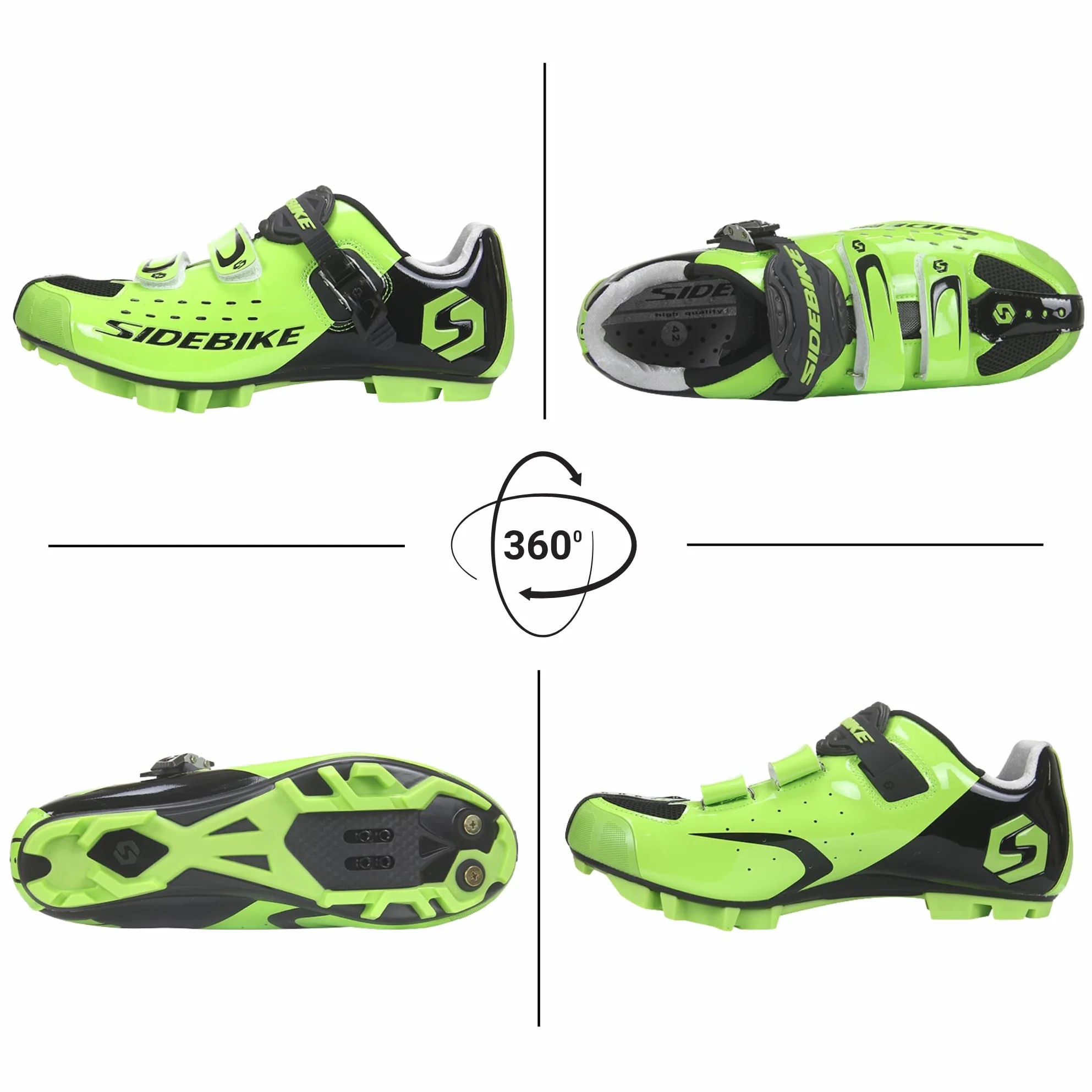 Msport Chaussures de Cyclisme VTT pour Hommes Femmes Respirantes Compatible Pédales SPD